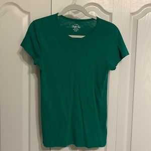 Green j crew studio t size small